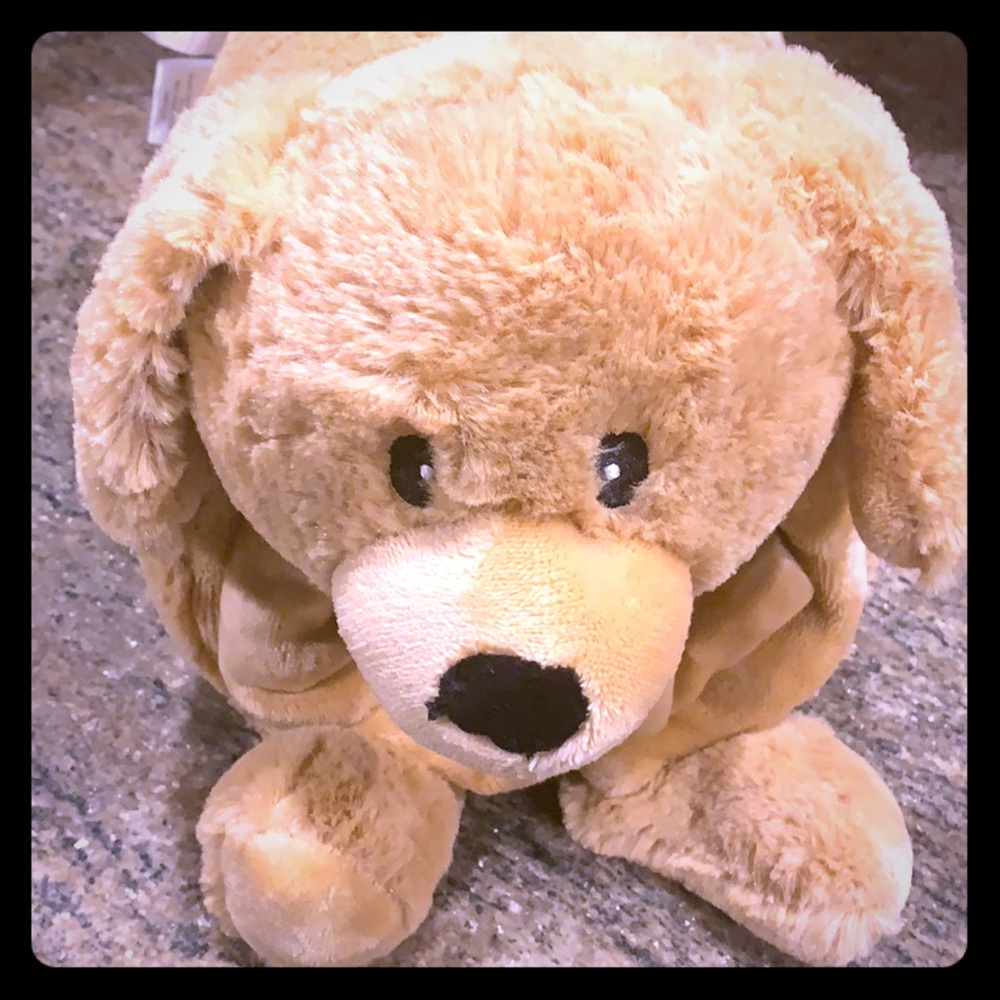 Plush Puppy Blanket roll up
